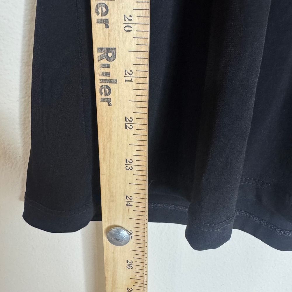Heart Soul Women's Y2K Ruffle Trim Empire Waist Top Black Size M - Picture 8 of 8